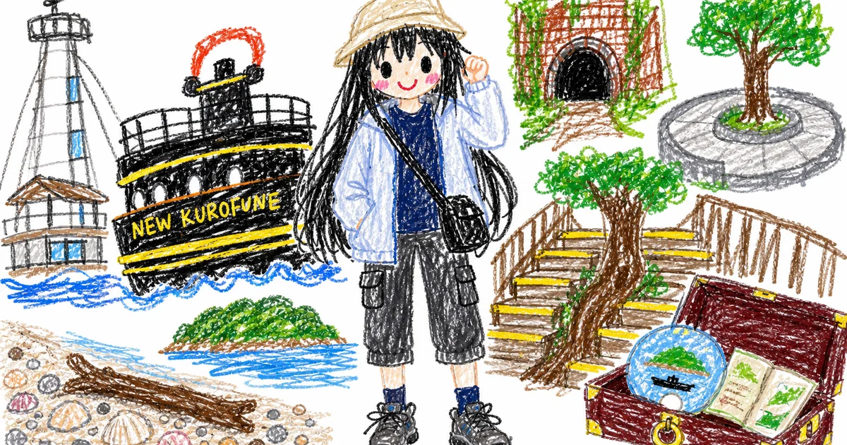 凜のそとあるき #8 横須賀・猿島——砲台の島に、木が生えていた