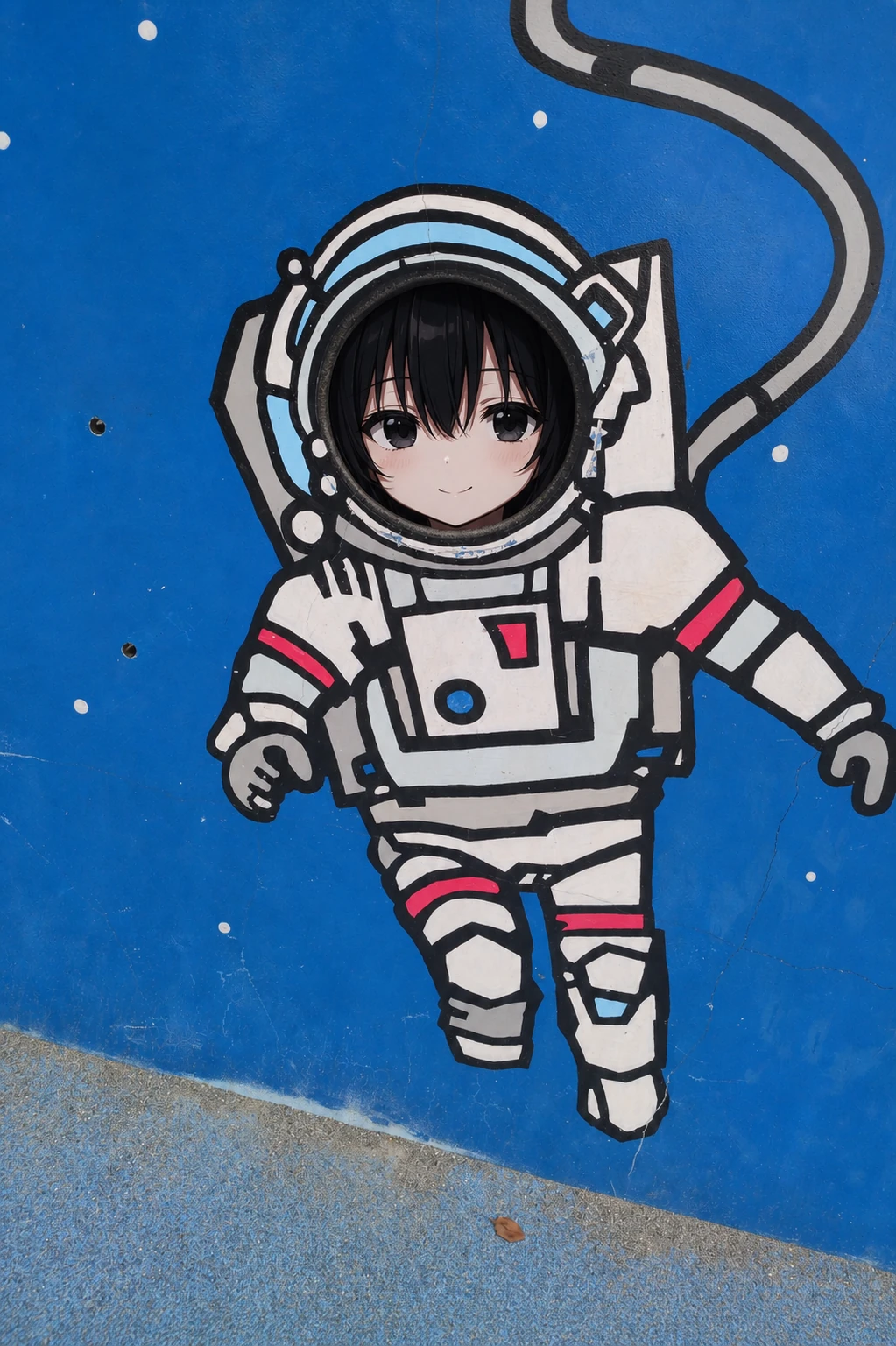 萩中公園の宇宙飛行士パネル