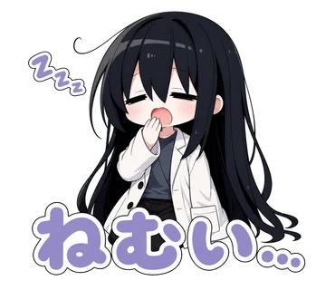 ねむい…の凜スタンプ